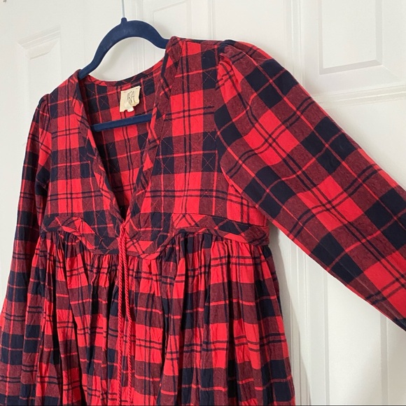 DRA Los Angeles Anthropologie plaid dress size S - Picture 4 of 10